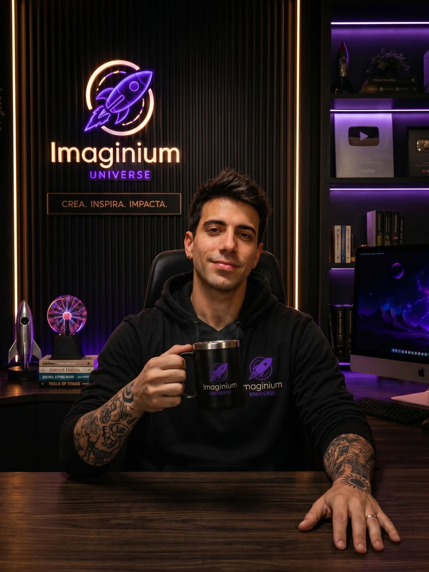 Con el café en la mano