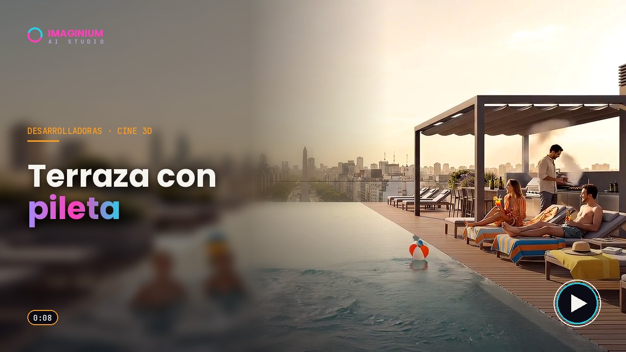 Terraza con pileta
