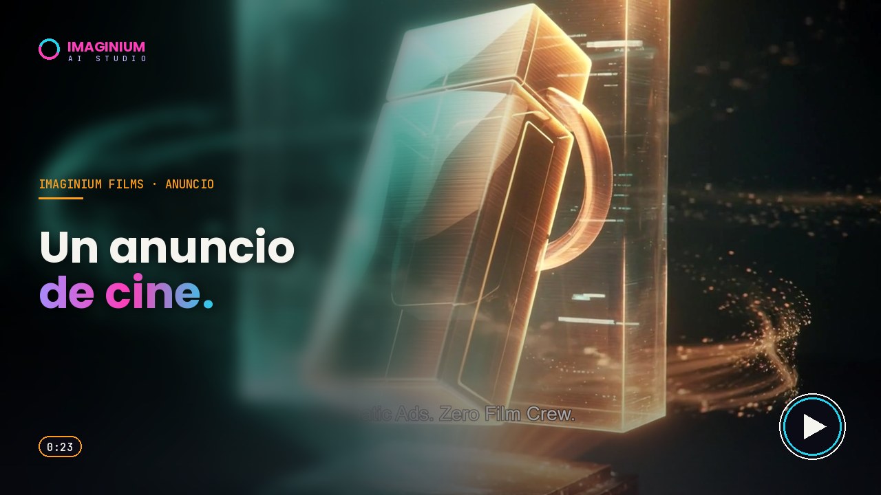 Un anuncio de cine