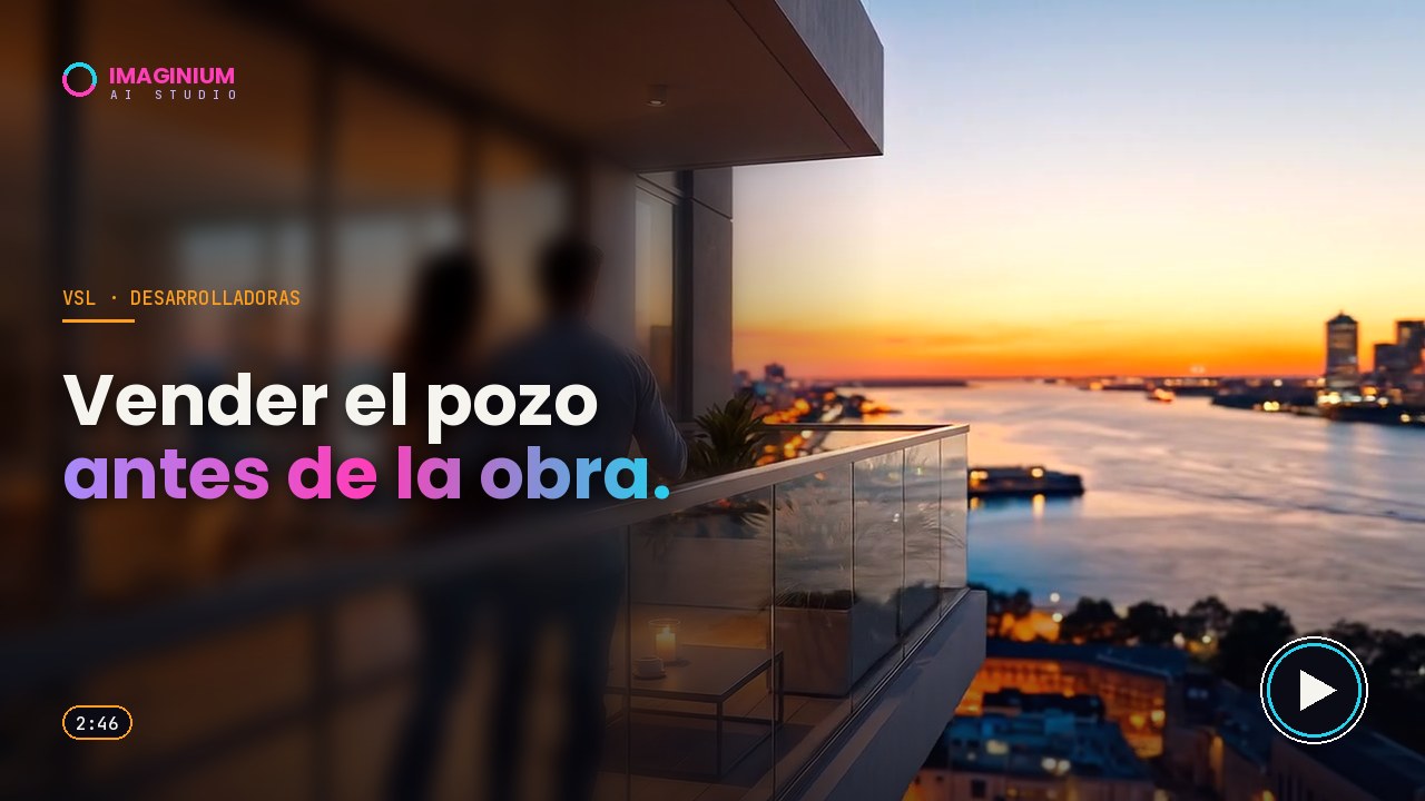 Vender el pozo antes de la obra