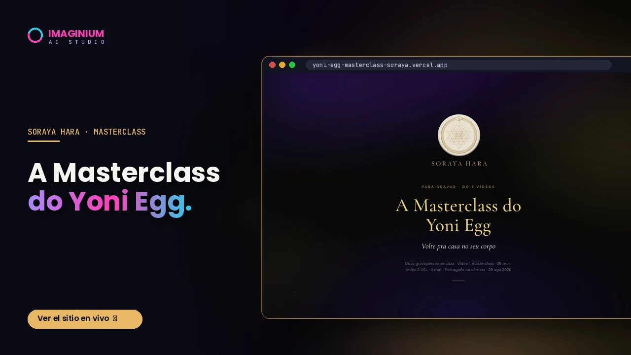 A Masterclass do Yoni Egg