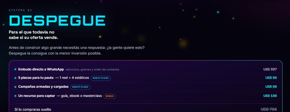 Página de venta construida por Imaginium